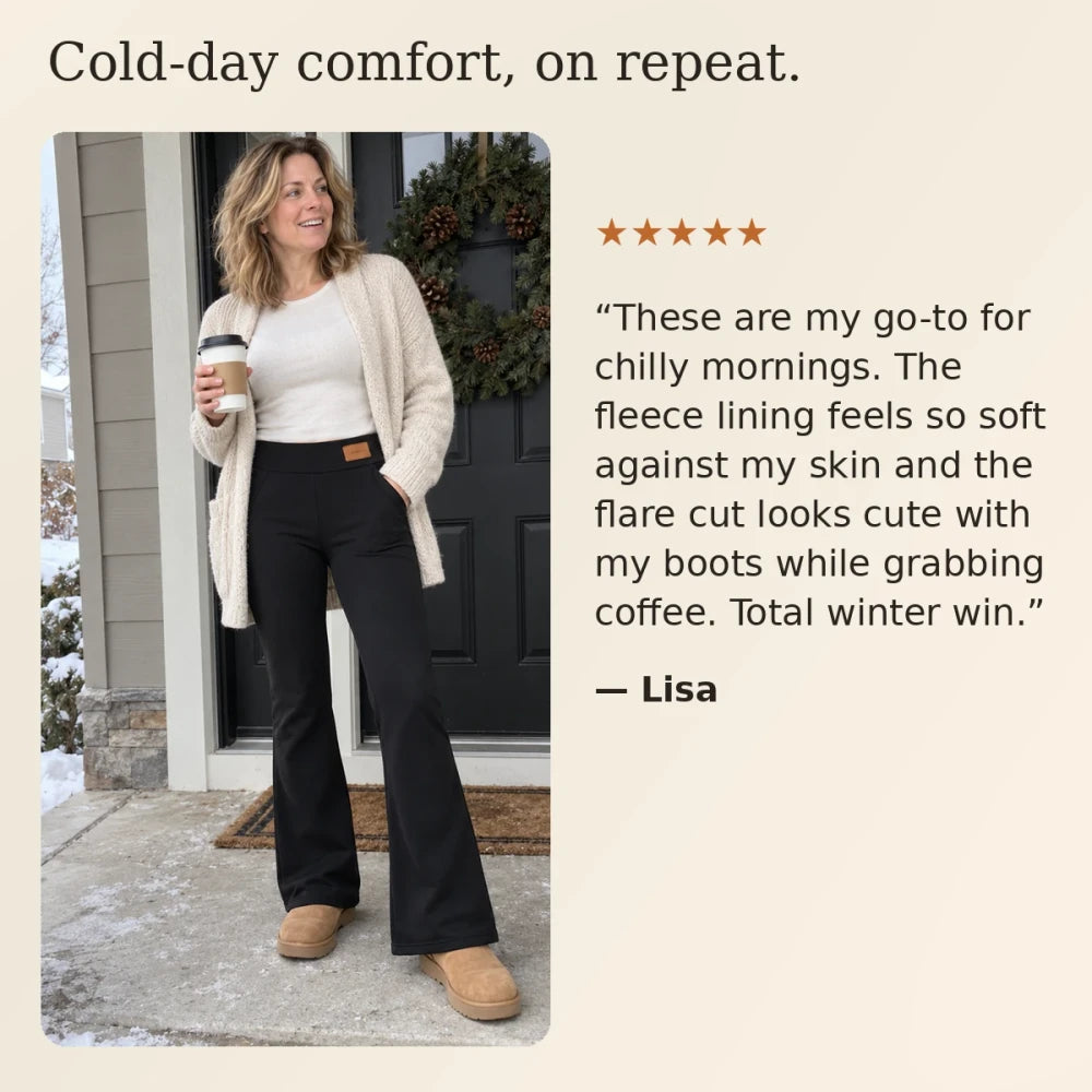 1+1 FREE TODAY | WarmFlare™ - Fleece-Lined Flared Pants