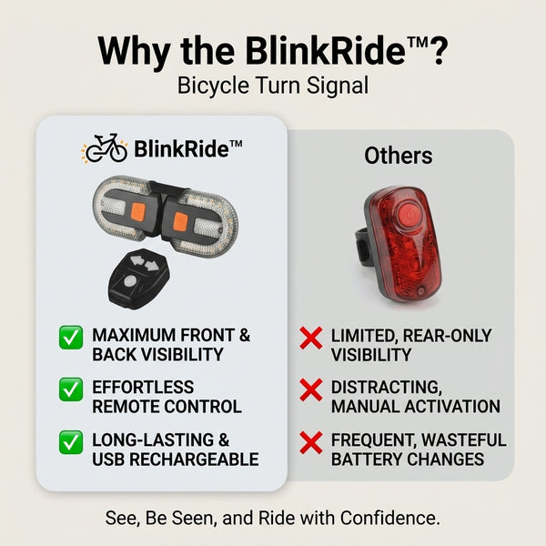 50% OFF TODAY  BlinkRide™ - Bicycle Turn Signal