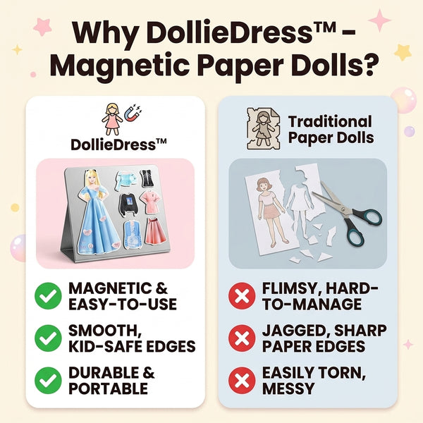 50% OFF TODAY | DollieDress™ - Magnetic Dress-Up Doll