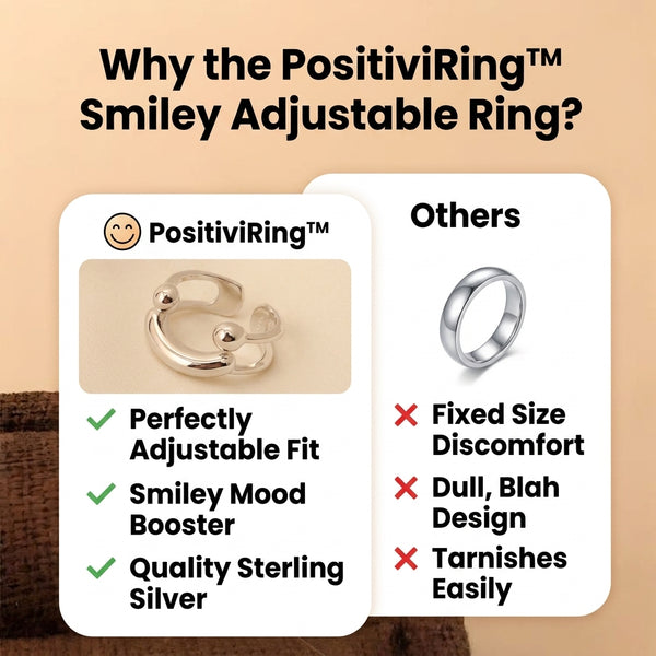 50% OFF TODAY  PositiviRing™ - Smiley Adjustable Ring