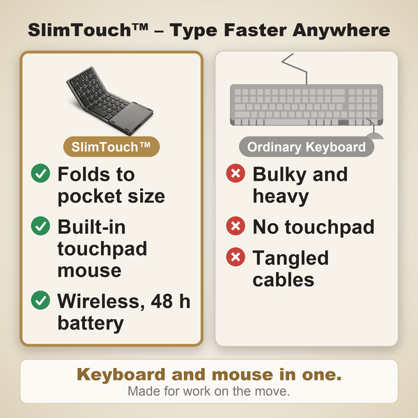 50% OFF TODAY  SlimTouch™ - Better typing, wherever you are!