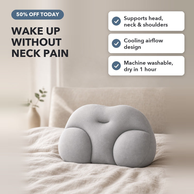 50% OFF TODAY | CloudPillow™ - Ergonomic Memory Foam Pillow
