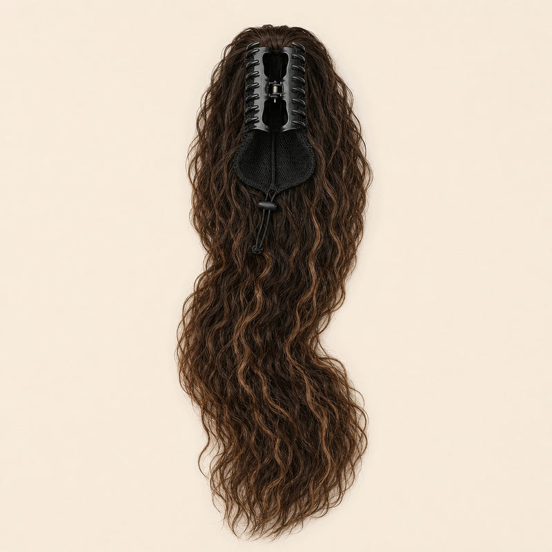 50% OFF TODAY | ClipCurls™ - Curly Hair Extensions with Ponytail