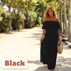 50% OFF TODAY | Elisabeth™ - Casual off-the-shoulder solid beach maxi dress