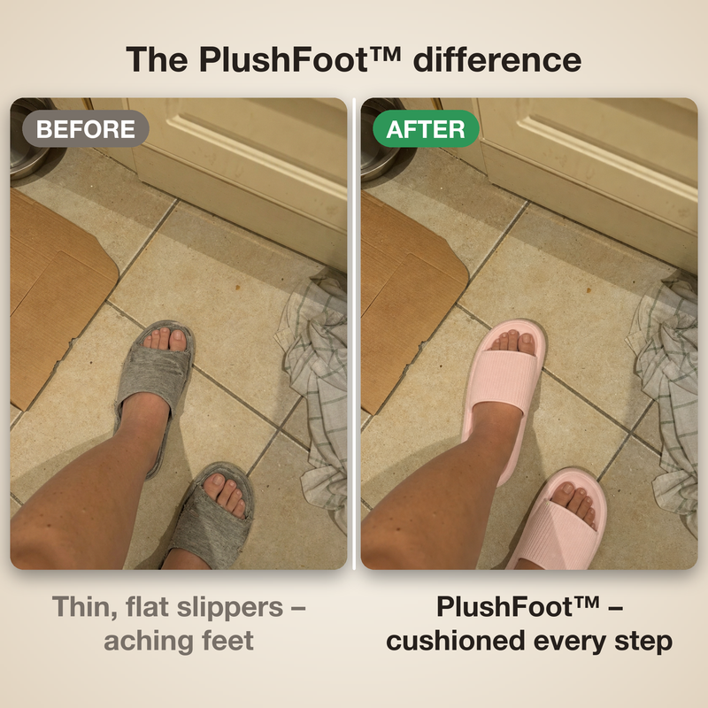 50% OFF TODAY | PlushFoot™ - Slip into bliss with these comfortable slippers