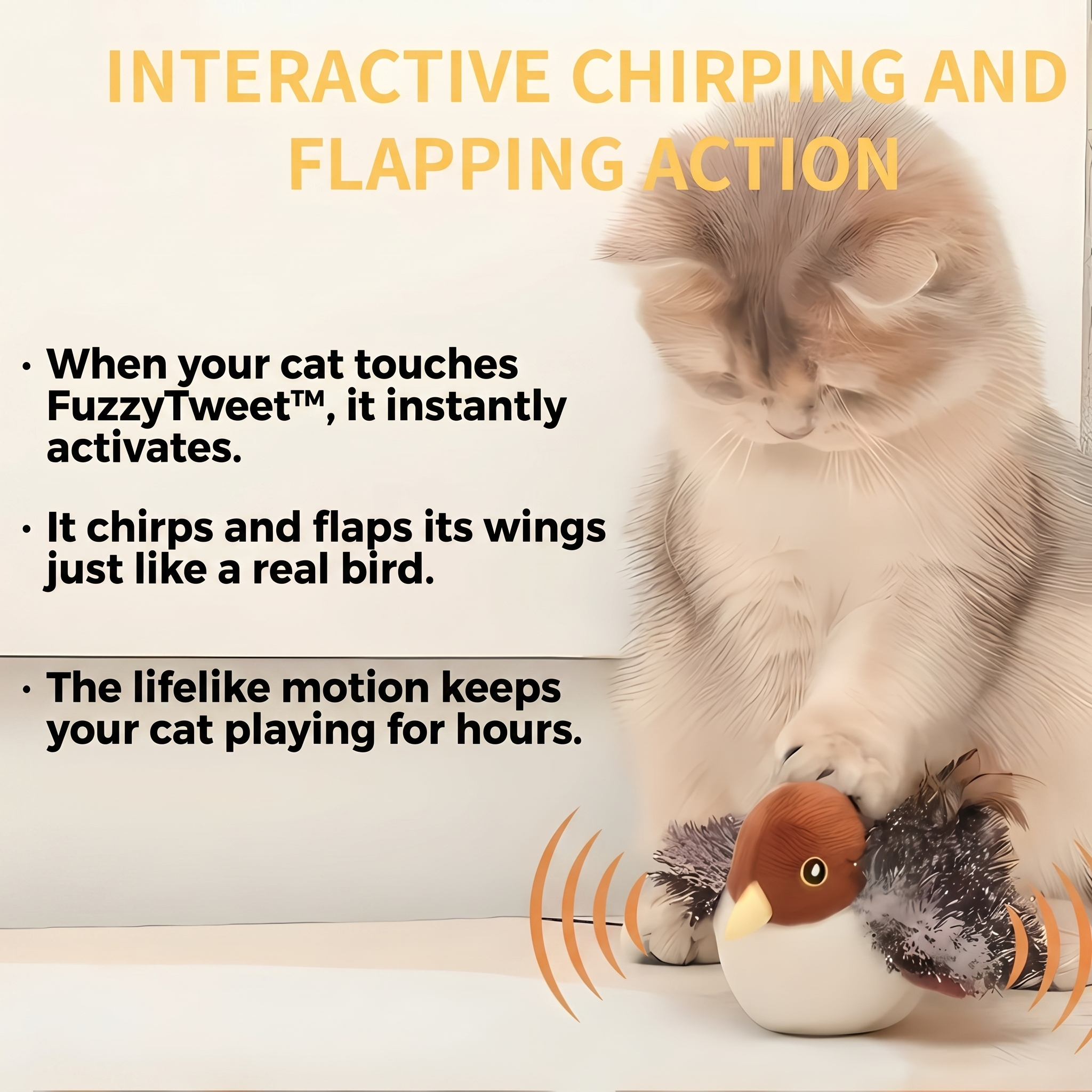 1+1 FREE TODAY | FuzzyTweet™ – Interactive Cat Toy