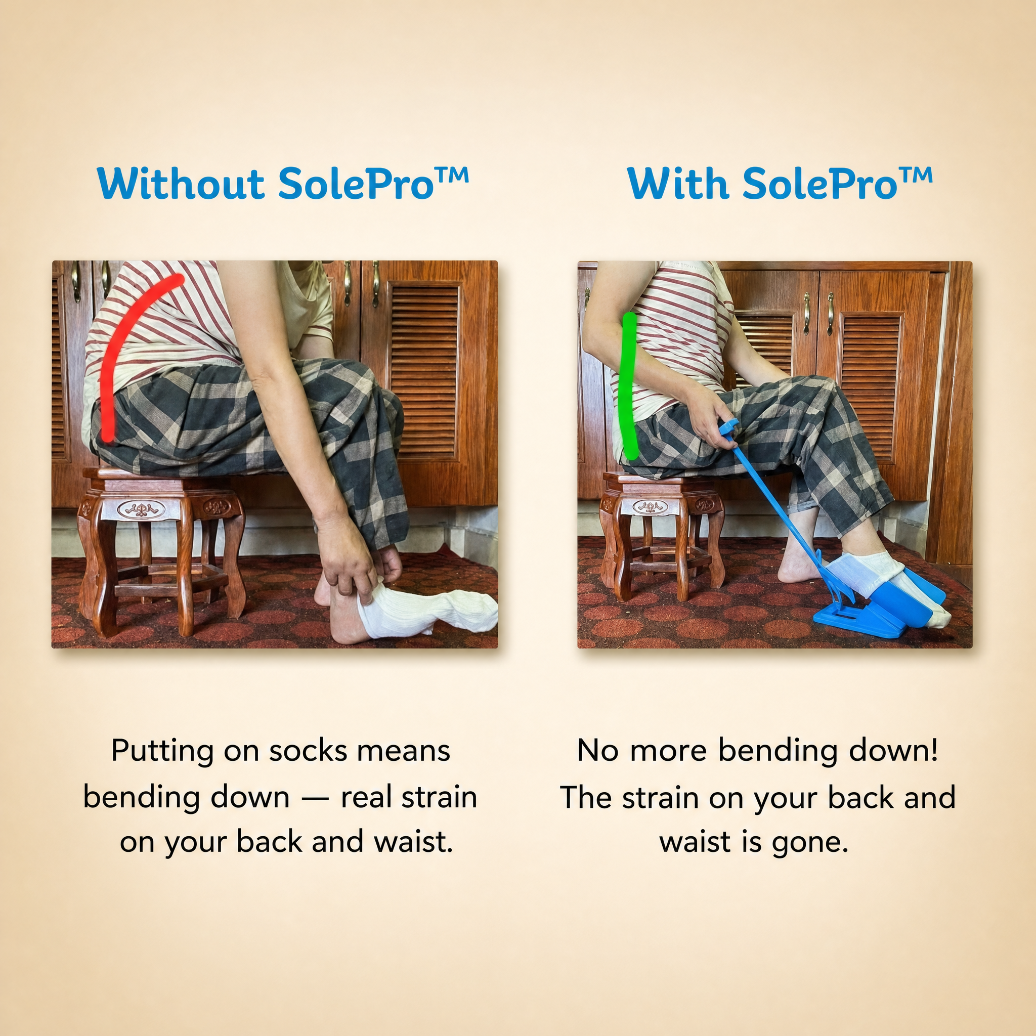 1+1 FREE TODAY | SolePro™ - Get Dressed Without Bending or Twisting!