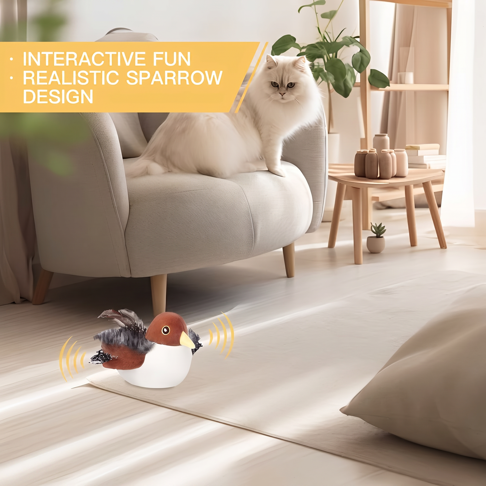 1+1 FREE TODAY | FuzzyTweet™ – Interactive Cat Toy