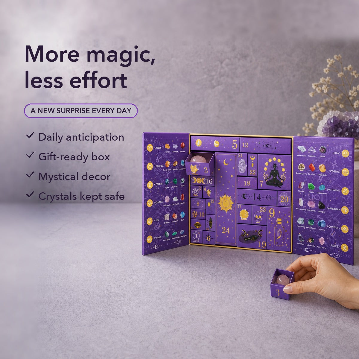 1+1 FREE TODAY | AuraCount™ - Crystal Countdown Box