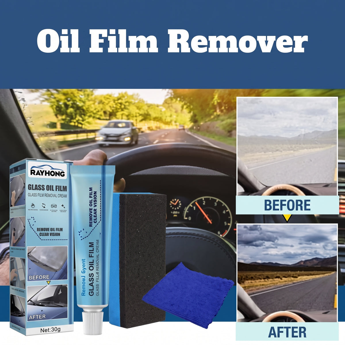 1+1 FREE TODAY | ClearView™ - Glass Oil Film Remover