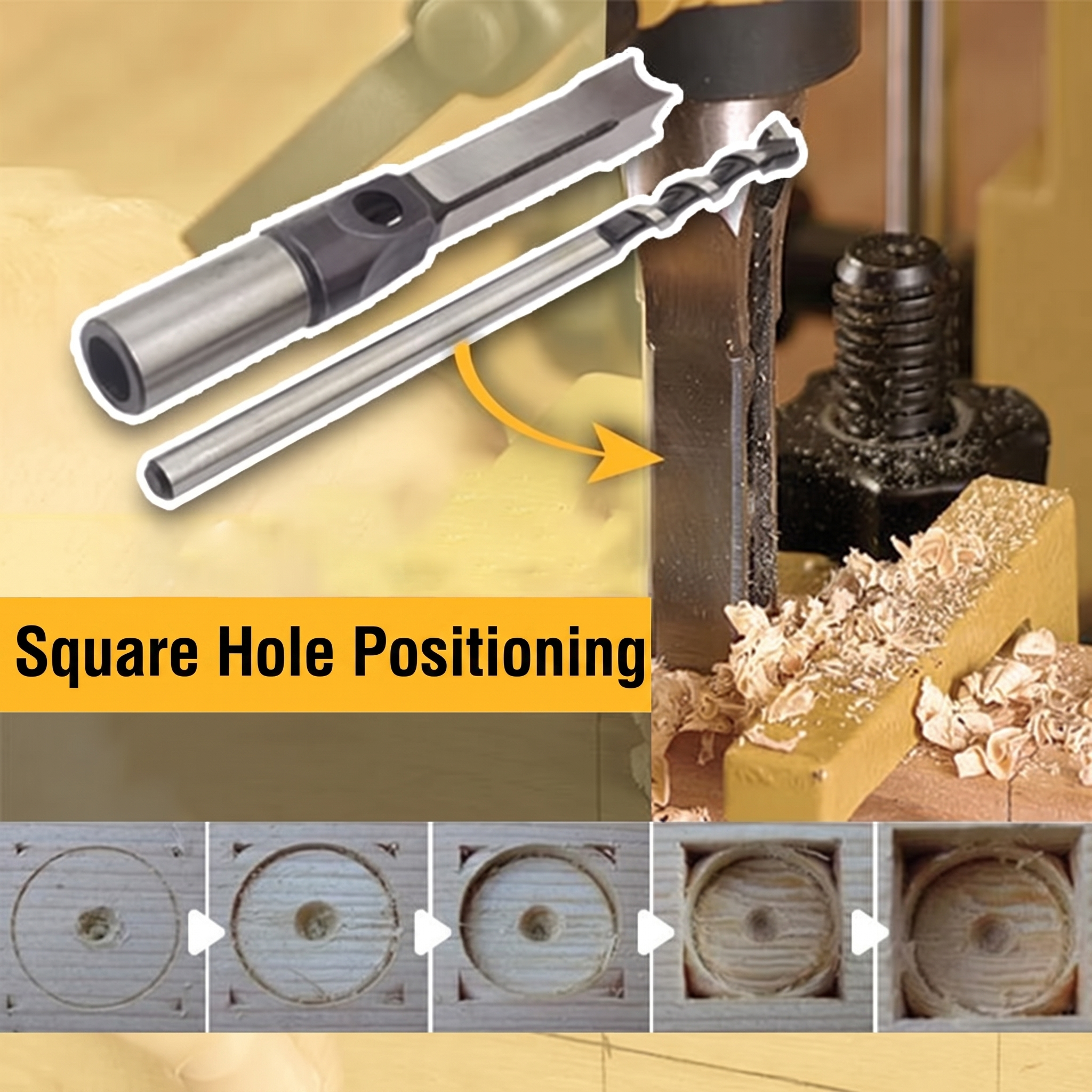 50% OFF TODAY | ChiselPro™ - Drill perfect square holes!