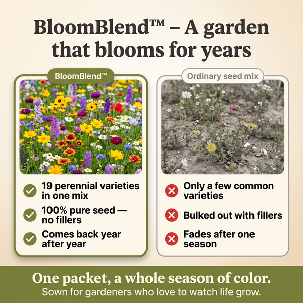 50% OFF TODAY  BloomBlend™ - Mixed Flower Seeds