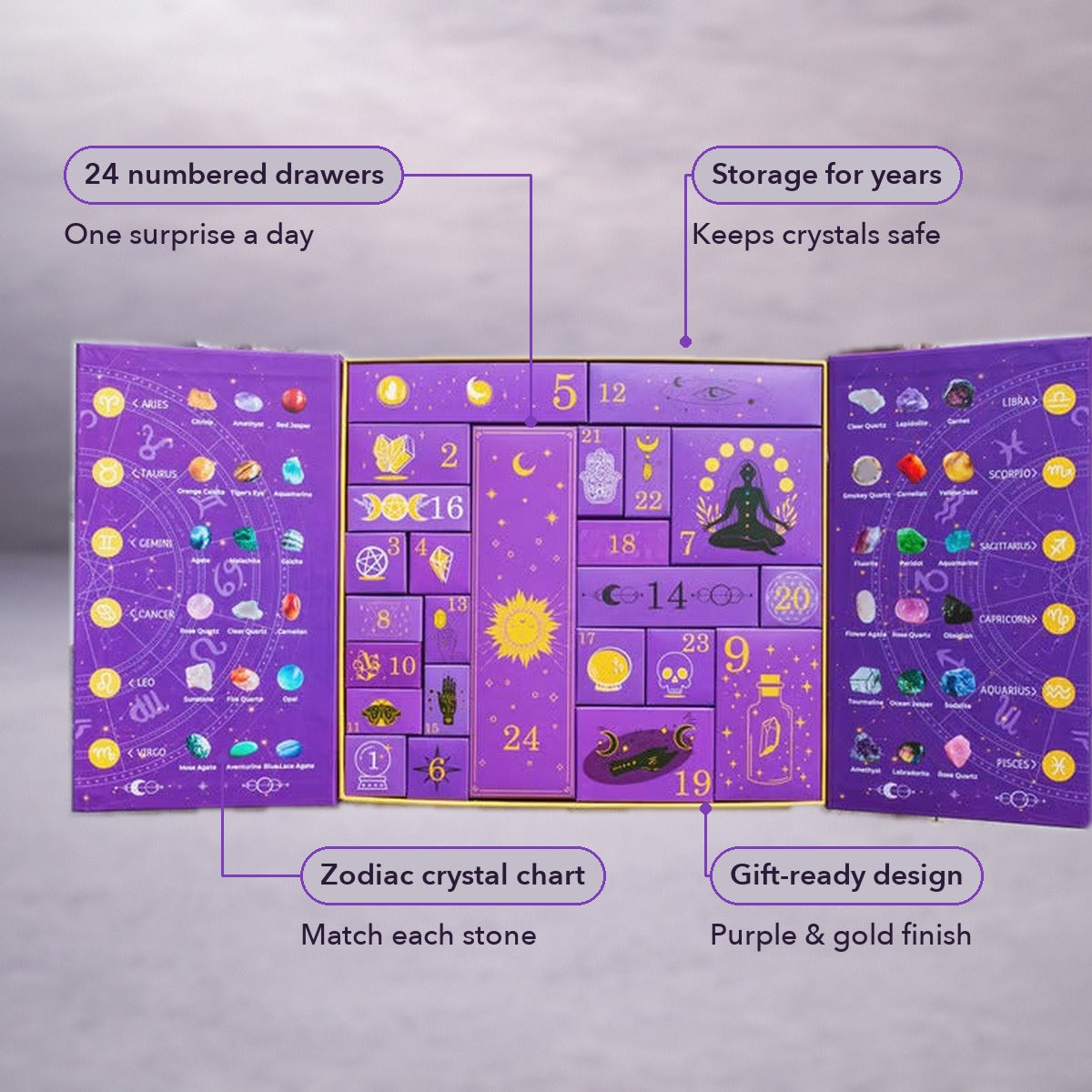 1+1 FREE TODAY | AuraCount™ - Crystal Countdown Box