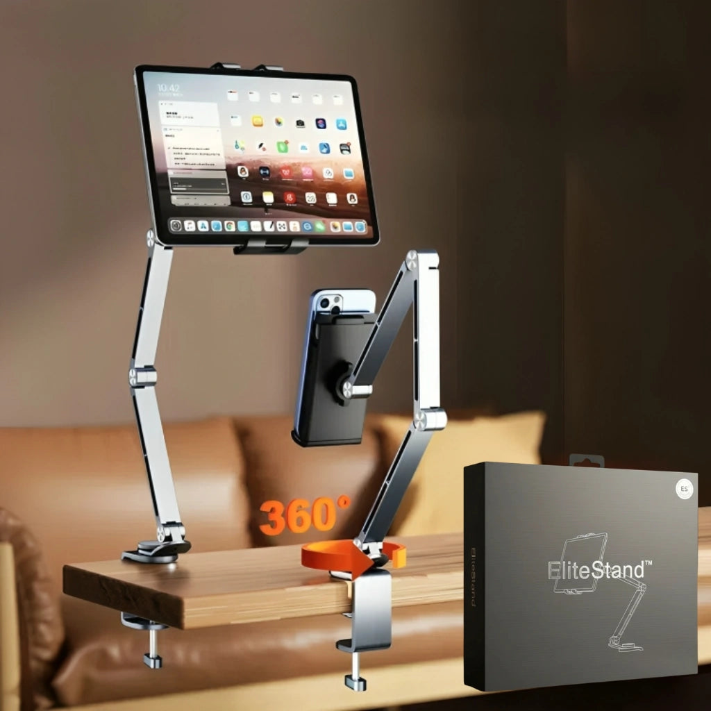 50% OFF TODAY | EliteStand™ - Sturdy Aluminum Tablet and Phone Holder