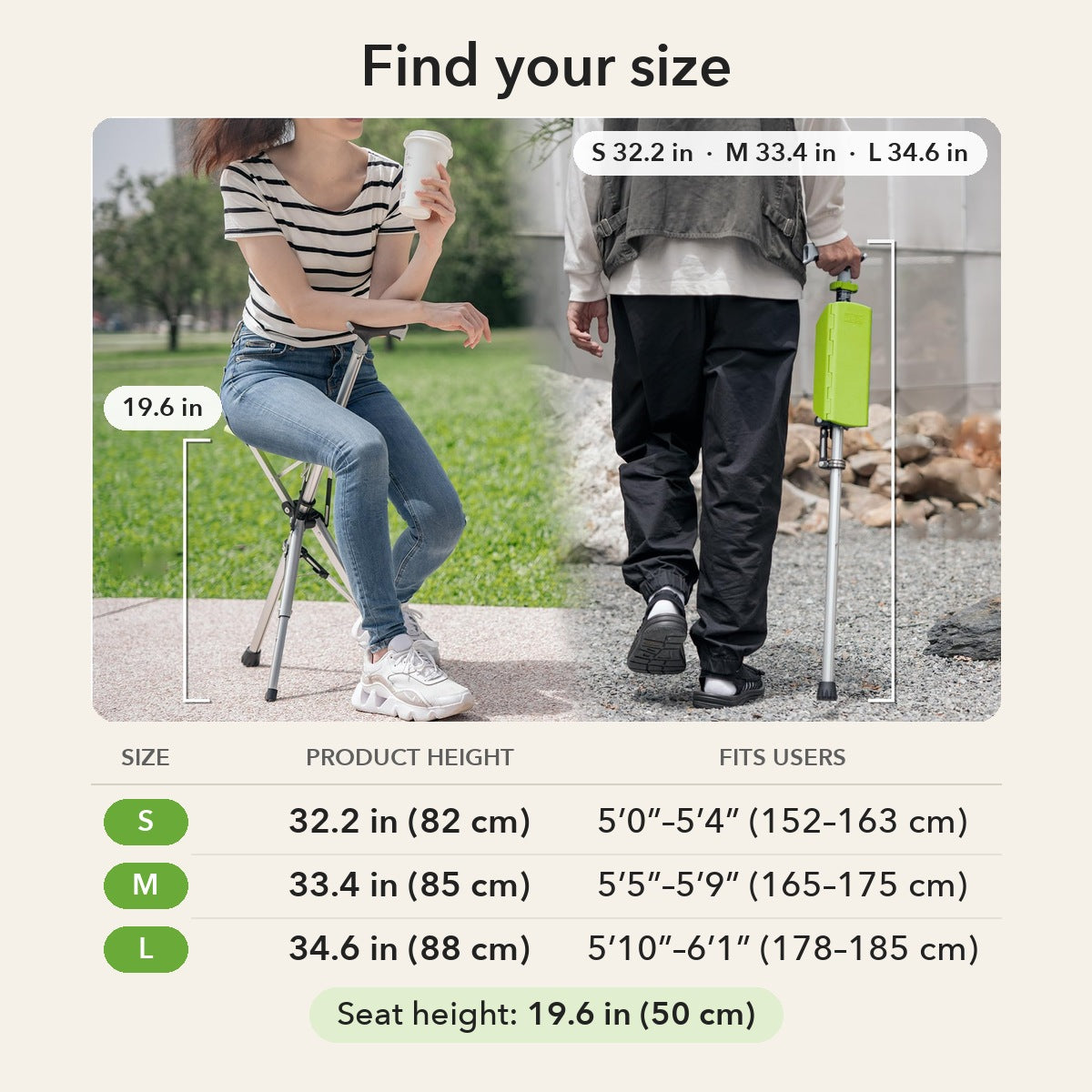 50% OFF TODAY | CrutchSeat™ - No seat in sight? Now you do.
