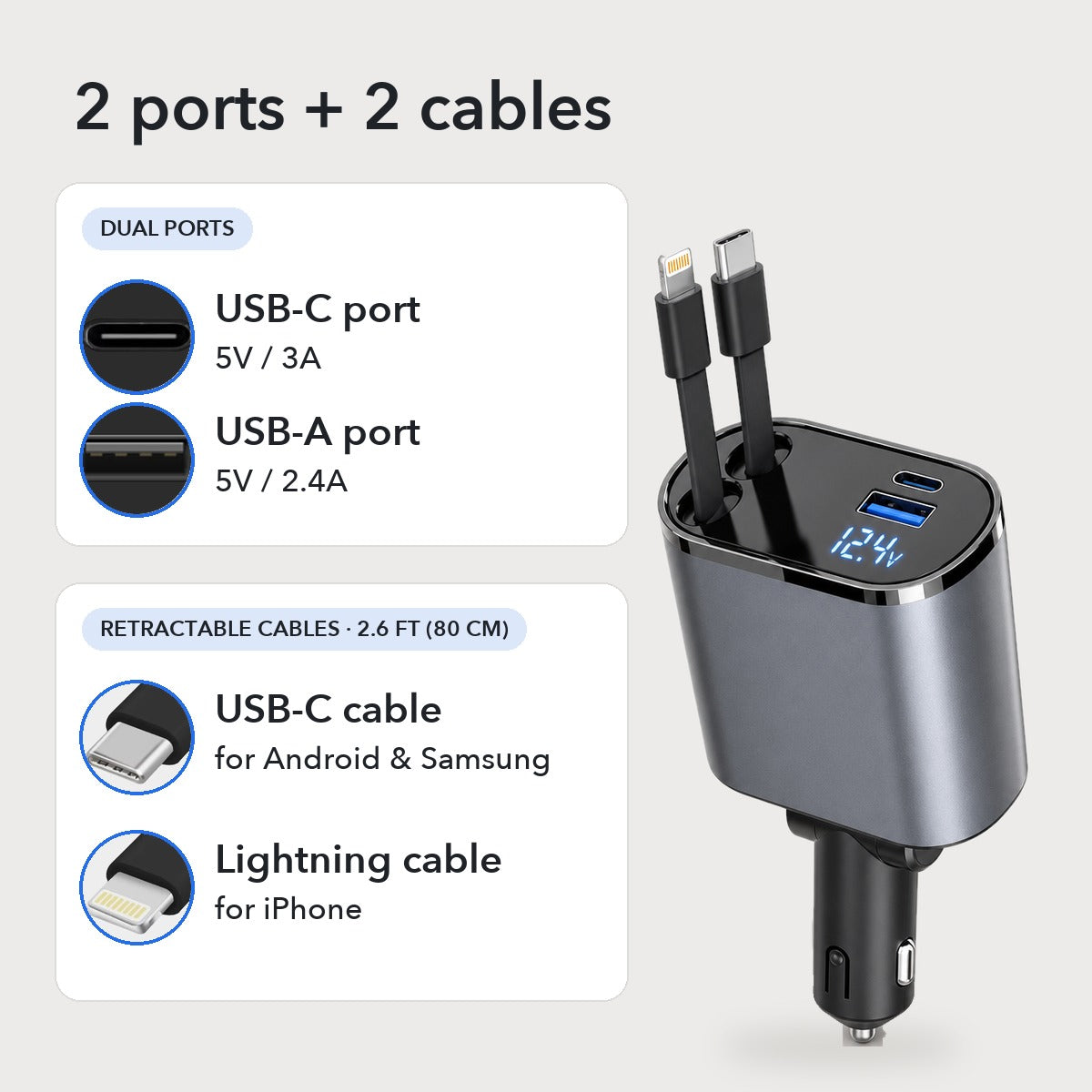 50% OFF TODAY | MultiZap™ - 4-in-1 Car Charger