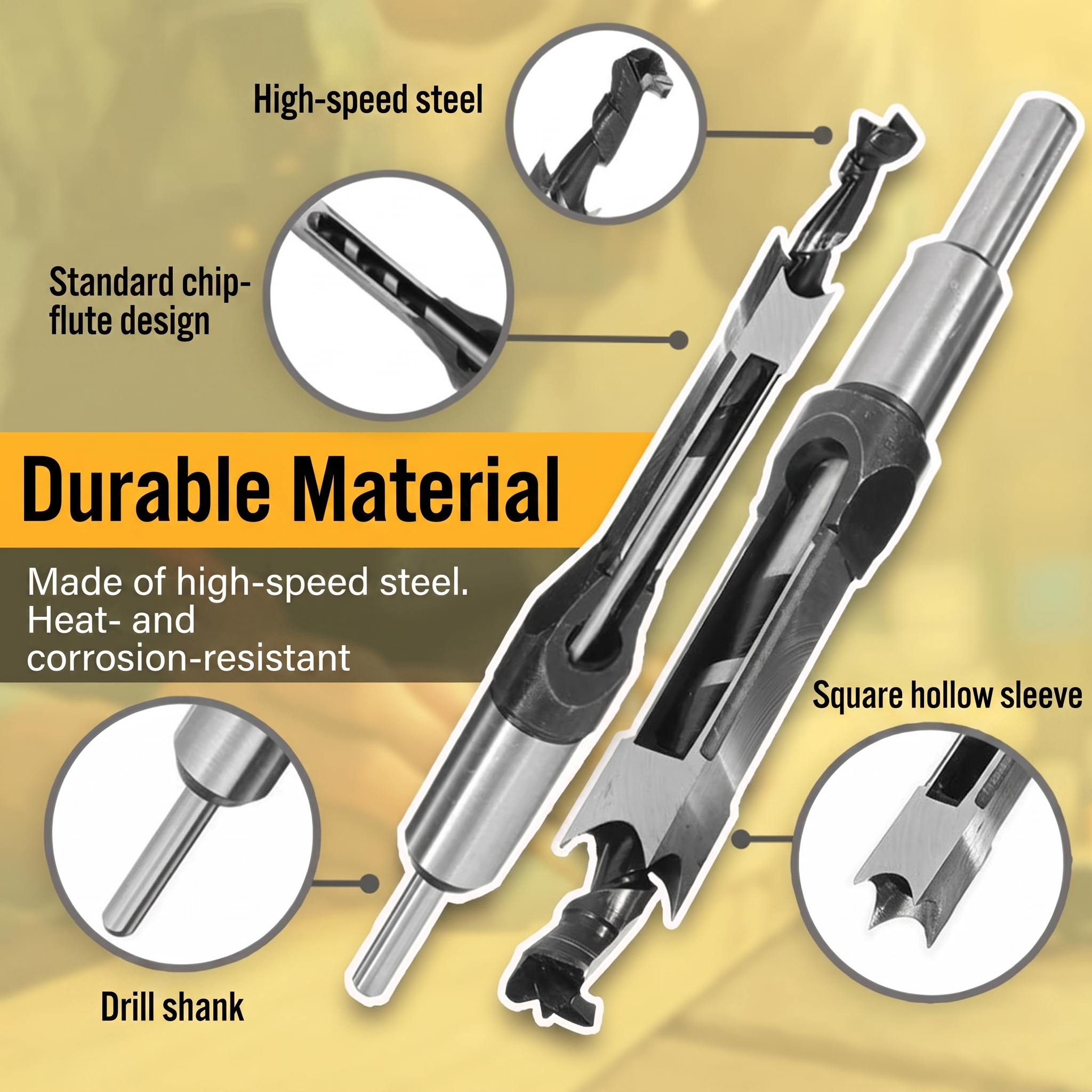50% OFF TODAY | ChiselPro™ - Drill perfect square holes!