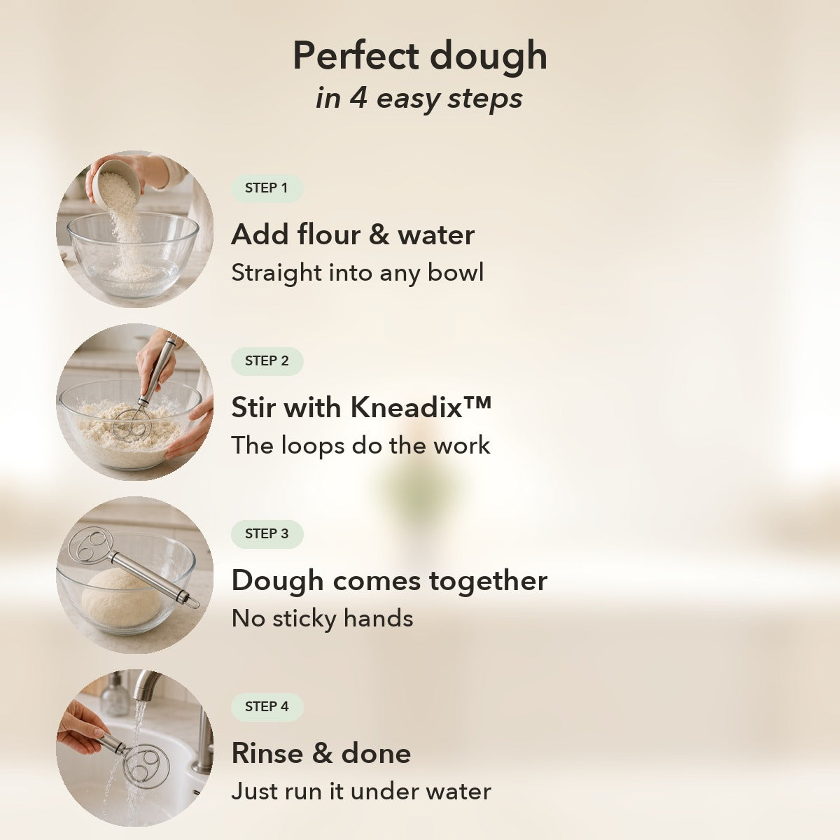 1+1 FREE TODAY | Kneadix™ - Dough Whisk