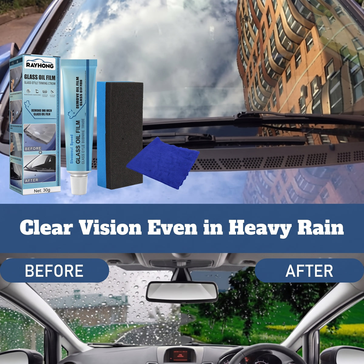 1+1 FREE TODAY | ClearView™ - Glass Oil Film Remover