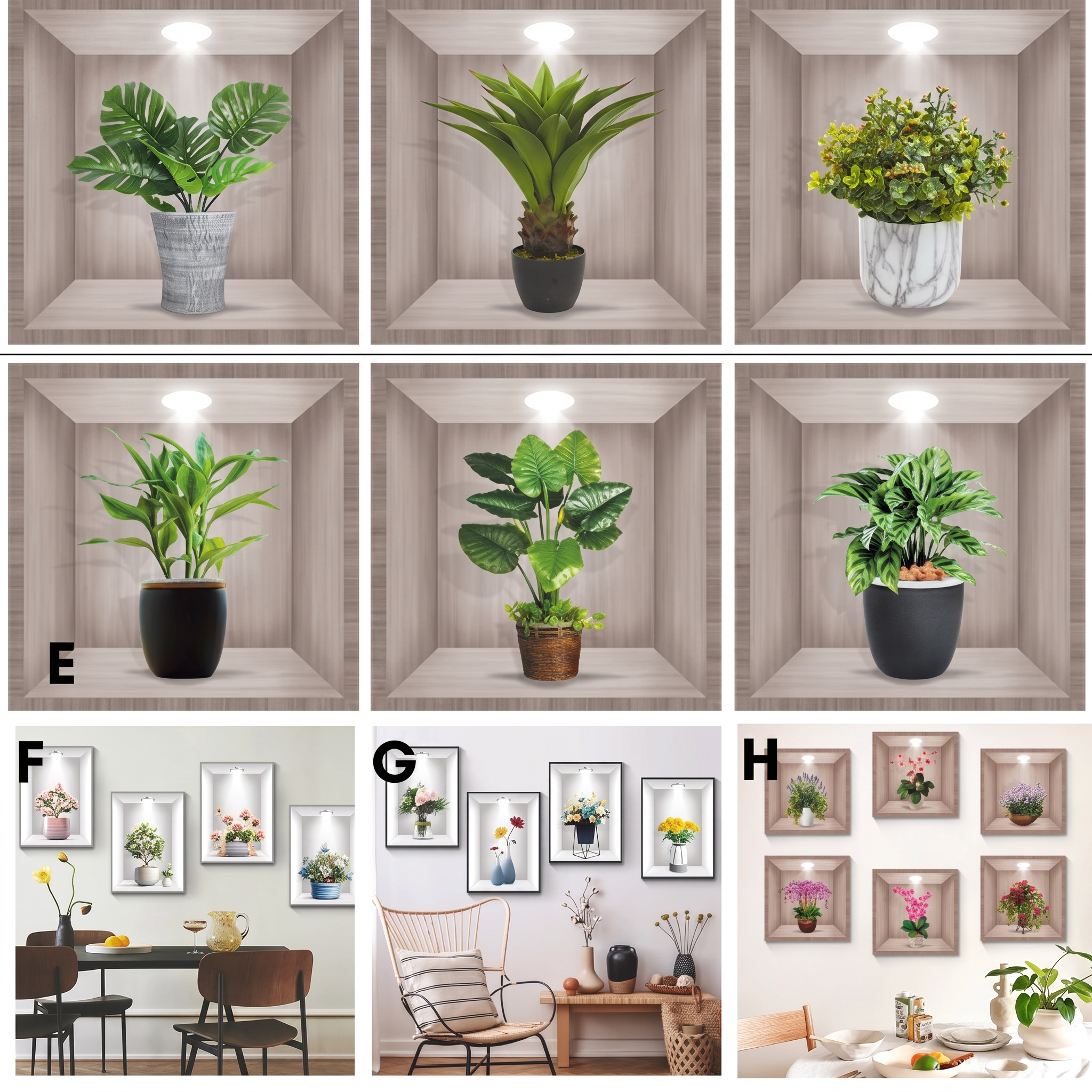 50% OFF TODAY | BotanicaLuxe™ - 3D Green Plant Wall Decal