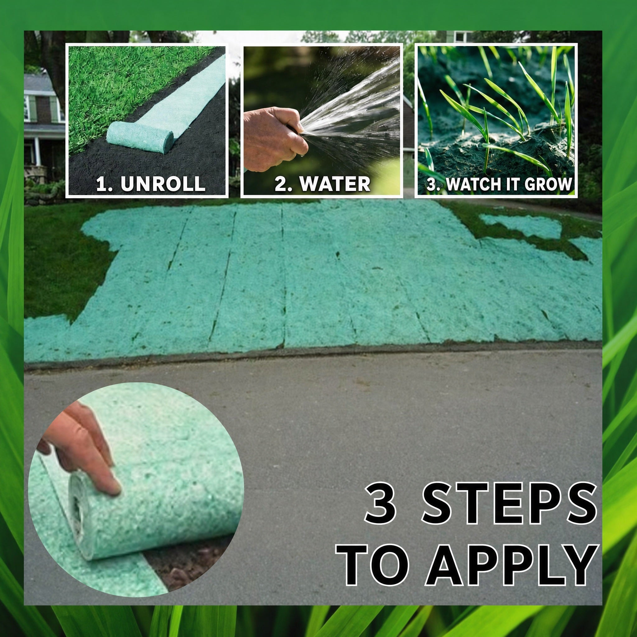 1+1 FREE TODAY | InstaGrass™ - Low-maintenance, lush and full lawn!