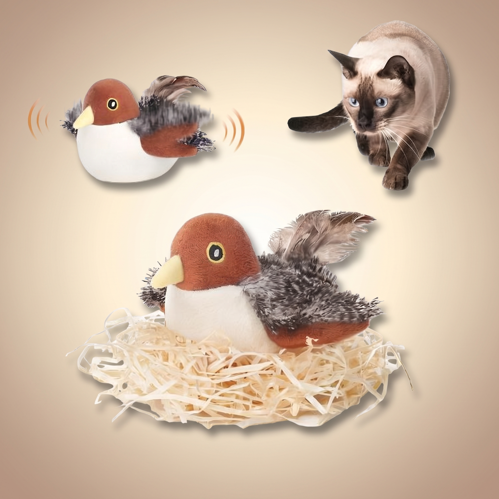 1+1 FREE TODAY | FuzzyTweet™ – Interactive Cat Toy