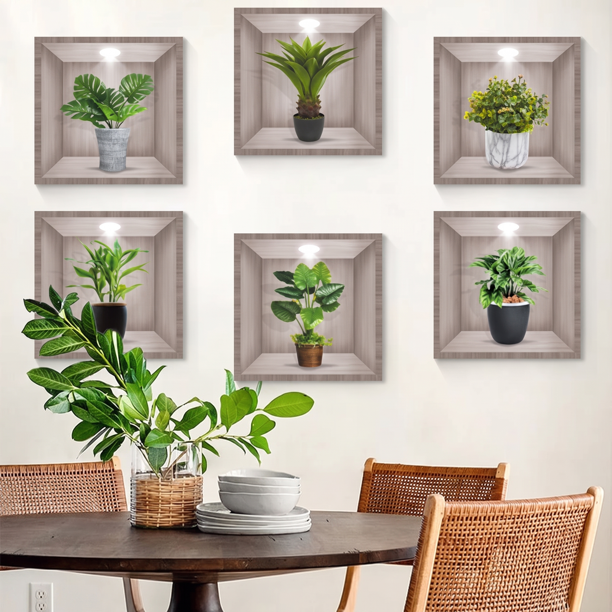 50% OFF TODAY | BotanicaLuxe™ - 3D Green Plant Wall Decal