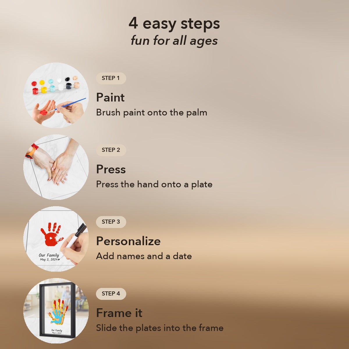 50% OFF TODAY | HeartNest™ - Family Handprint Frame