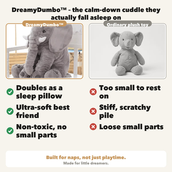 50% OFF TODAY  DreamyDumbo™ - Baby Elephant Cuddly Pillow