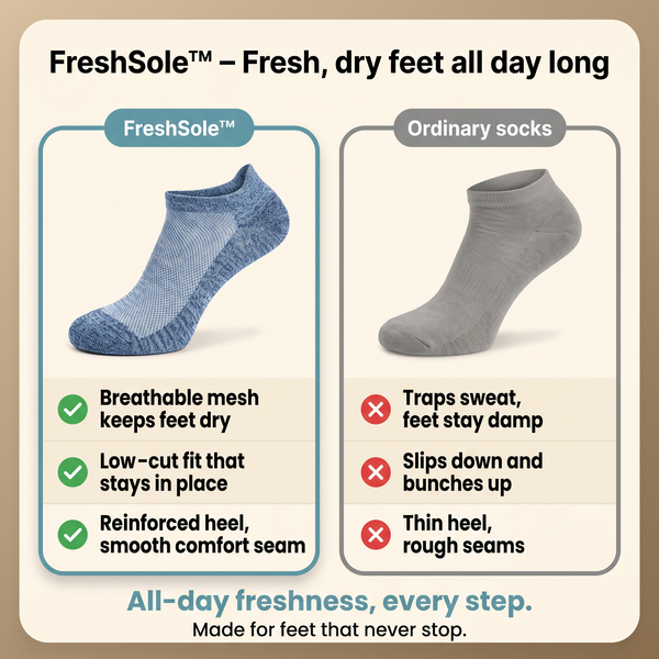 1 Box + 1 Box FREE TODAY  FreshSole™ – Fresh Feet All Day Long!
