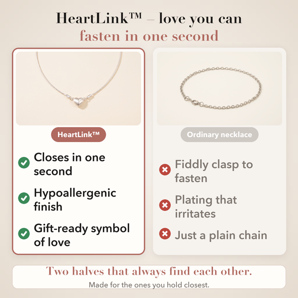 50% OFF TODAY  HeartLink™ - Magnetic Heart Necklace