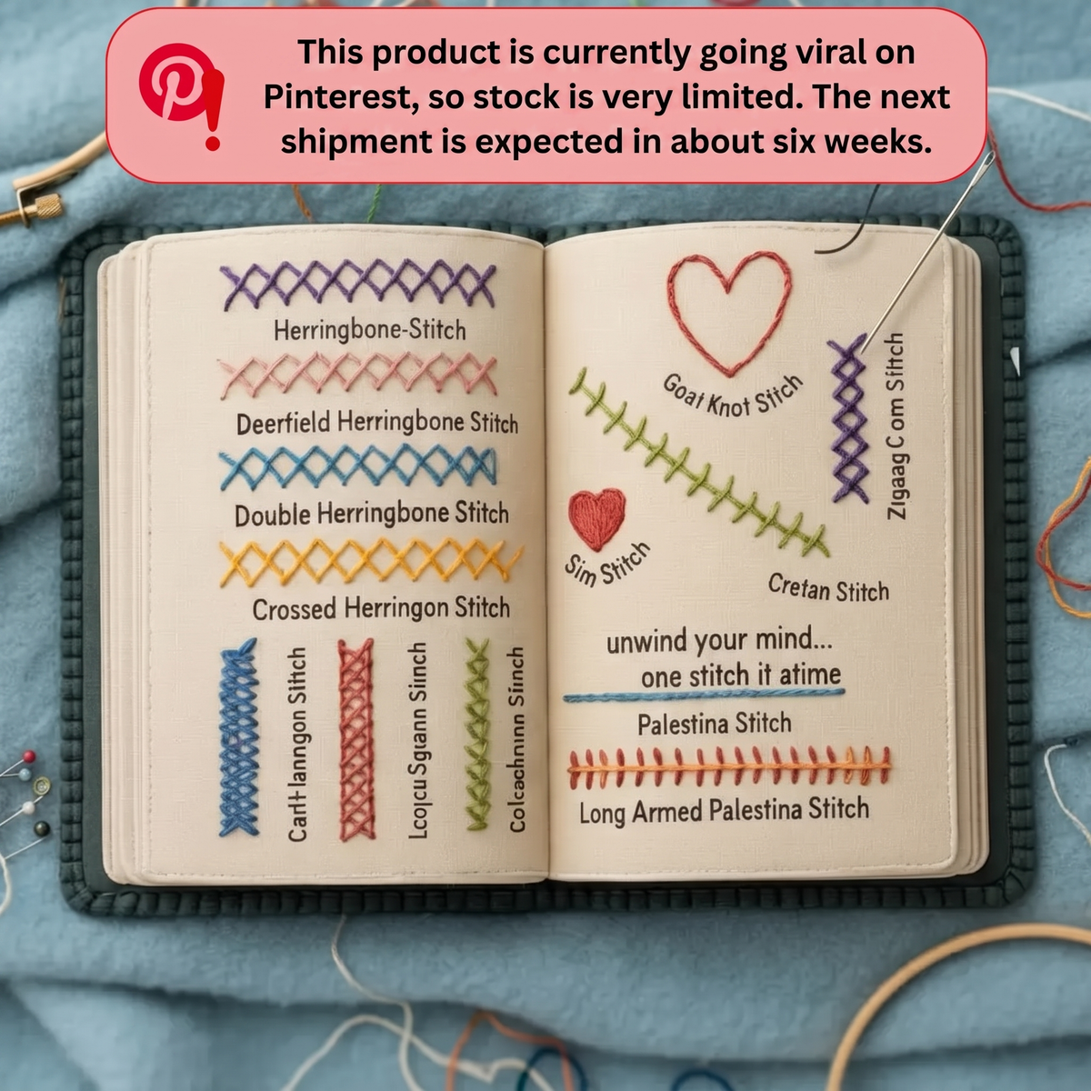 50% OFF TODAY | EmbroidiDiary™ - Embroidery Stitch Book