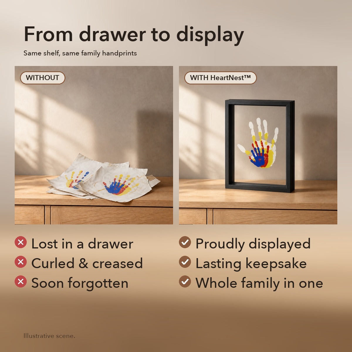 50% OFF TODAY | HeartNest™ - Family Handprint Frame