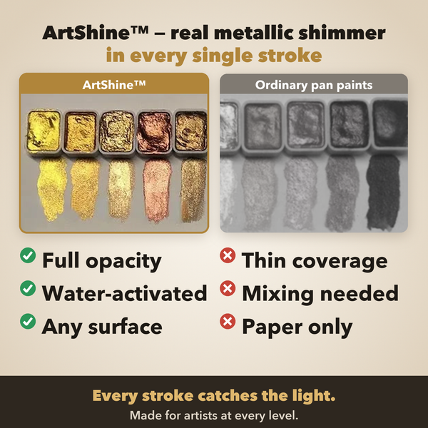 50% OFF TODAY  ArtShine™ - Pearlescent Gouache Pigments
