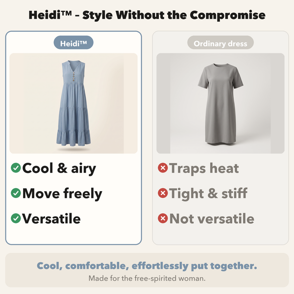50% OFF TODAY  Heidi™ - Smocked Dress with Button Placket