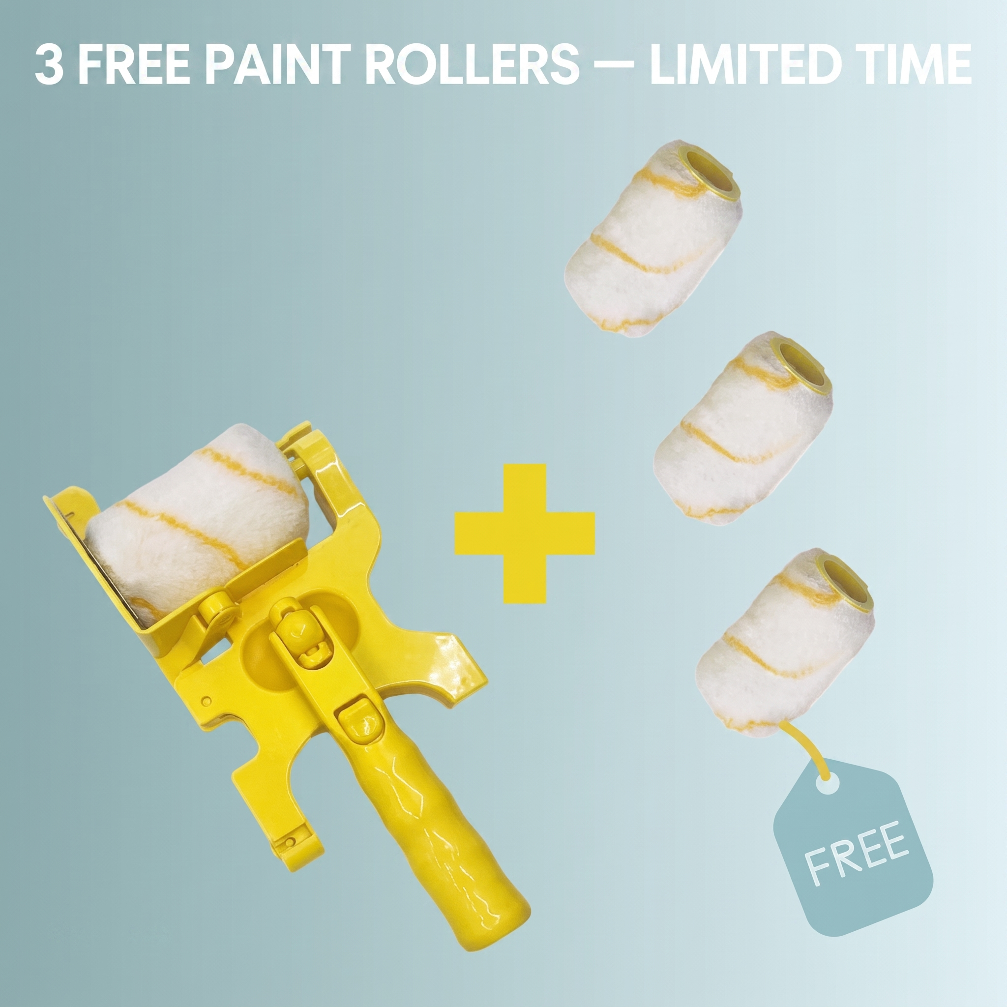 50% OFF TODAY | TapelessEdge™ - Perfect Edges Without Masking! | KIT + 3 FREE Paint Rollers