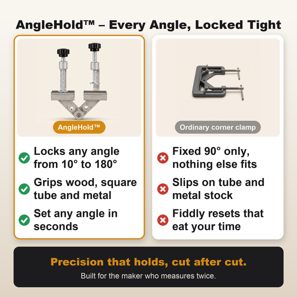 50% OFF TODAY  AngleHold™ - Master multiple angles with one smooth clamp!