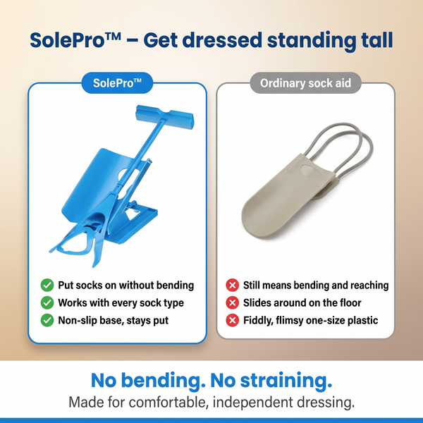 1+1 FREE TODAY  SolePro™ - Get Dressed Without Bending or Twisting!