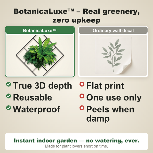 50% OFF TODAY  BotanicaLuxe™ - 3D Green Plant Wall Decal