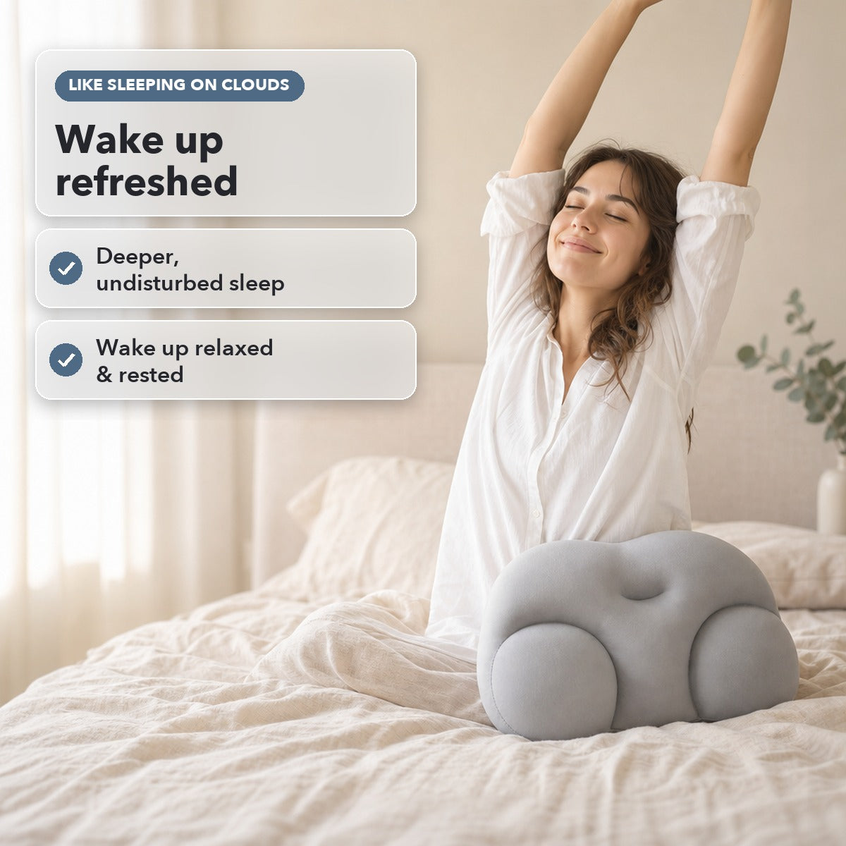 50% OFF TODAY | CloudPillow™ - Ergonomic Memory Foam Pillow
