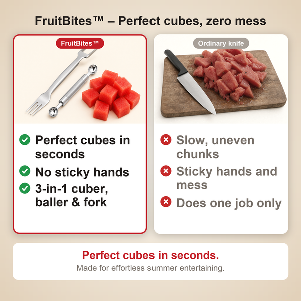 50% OFF TODAY   FruitBites™ - Experience the exciting new way to cut your watermelon and fruit!