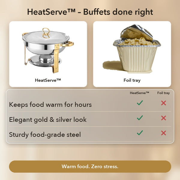 50% OFF TODAY | HeatServe™ - 4.5 L Buffet Chafing Dish