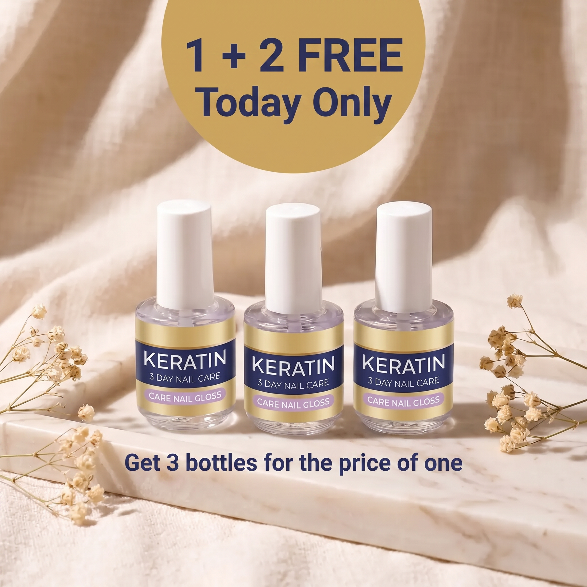 1+2 FREE TODAY | VitaNails™ - Keratin Serum for brittle fingernails and toenails