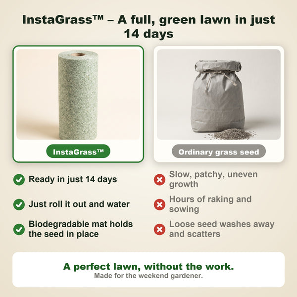 1+1 FREE TODAY  InstaGrass™  Low-maintenance, lush and full lawn!