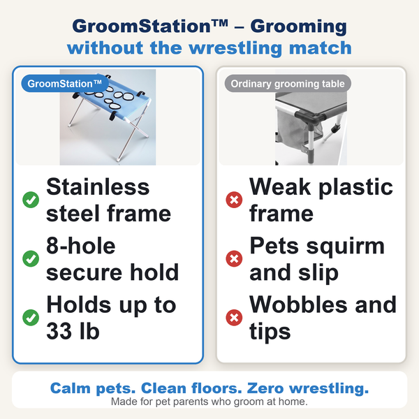50% OFF TODAY  GroomStation™ - Pet Grooming Bed