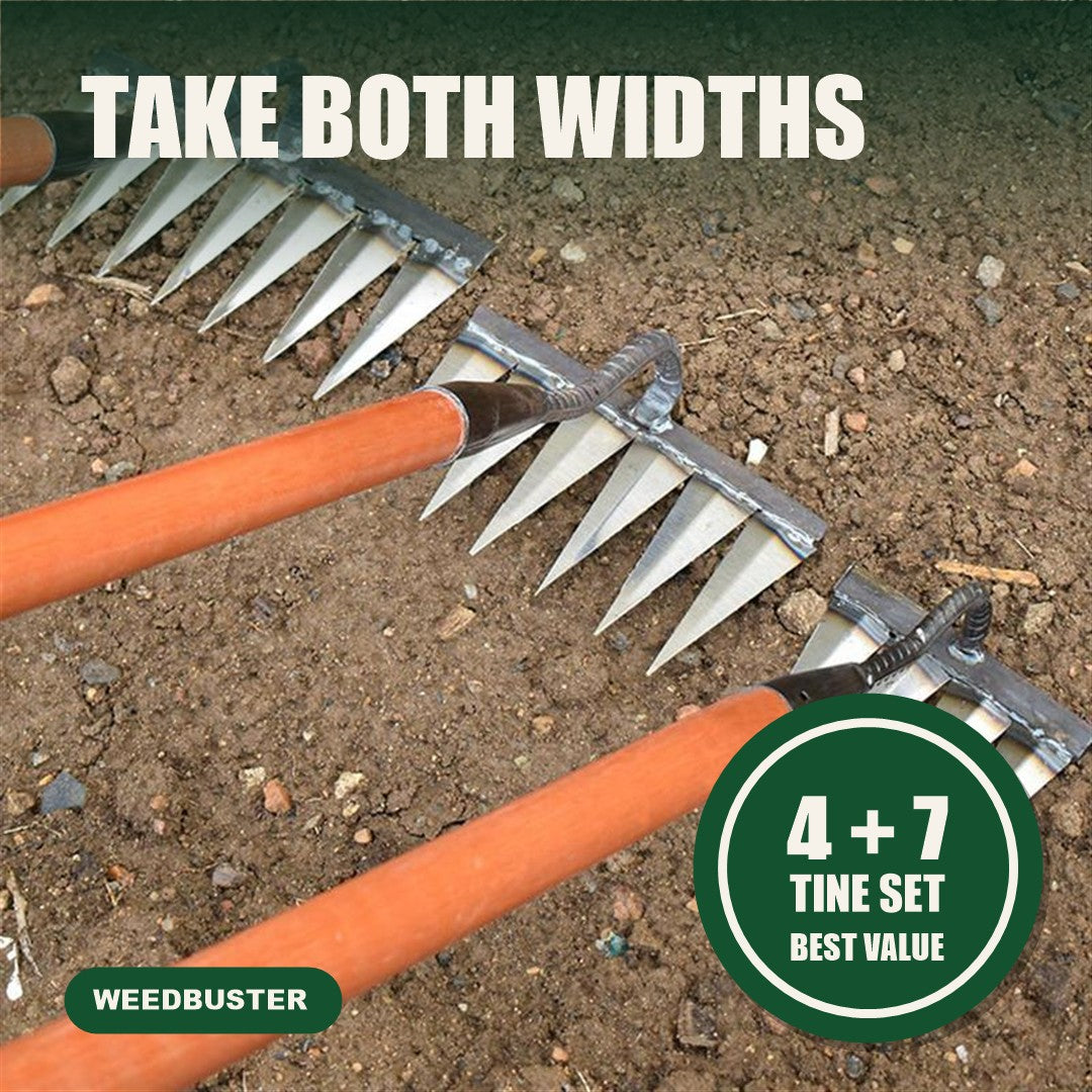 Take both widths: the 4 plus 7 tine set is the best value