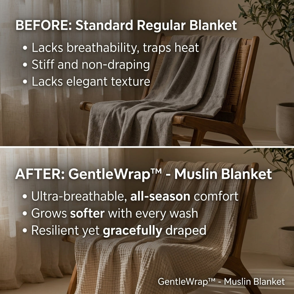 50% OFF TODAY | GentleWrap™ - Muslin Blanket