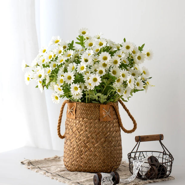 Artificial White Daisy Flower Bouquet - DIY Home Decoration