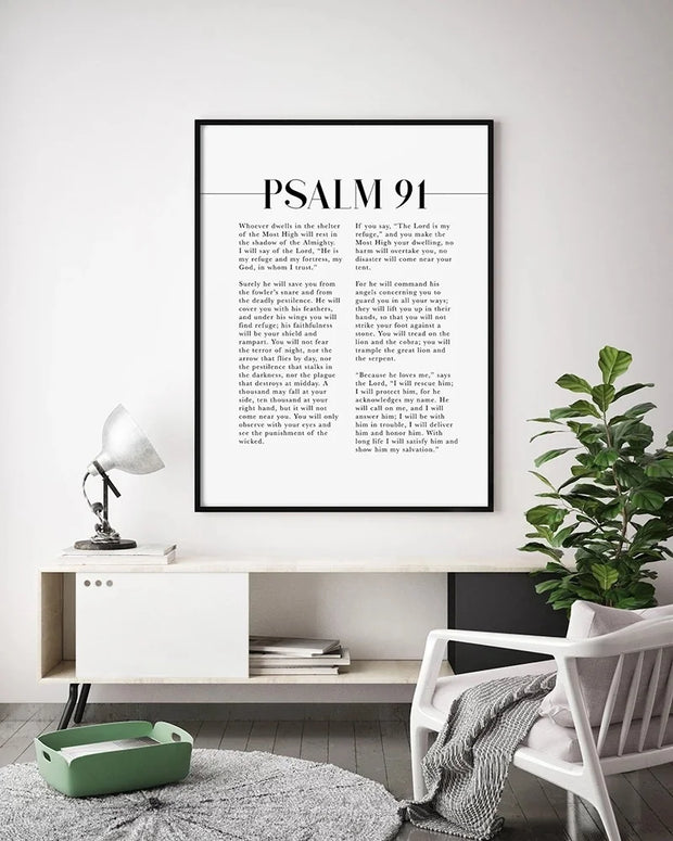 Psalm 91 Canvas Wall Art