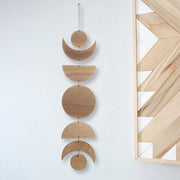 Wooden Moon Phase Garland Wall Decor